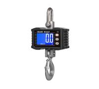 Balance à crochet de grue suspendue numérique, 1000kg/2204lbs, rétro-éclairage LCD, changement d'unité/maintien des données pour Garage Ferme(Black)