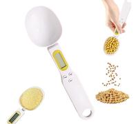 Balance à Cuillère Numérique,Cuillère de Mesure Électronique avec Écran LCD,Cuillère Doseuse à Graduation,Cuillère à nourriture pour chien, Balance Numérique pour Cuisson et Pesée de Ingréd,500G