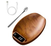 Balance à grains de café Mini Outil Numérique Portable Précis Rechargeable | Balance à Café Portable Pour Cuisine Aliments Grains Thé En Vrac Café Pâtisserie Boisson Artisanale Poudre Couleur du bois