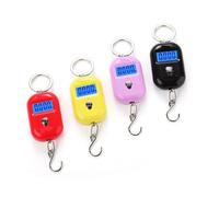 Balance à grue, Mini balance numérique mignonne for la pêche, les bagages, les voyages, porte-clés, électronique à suspendre(Giallo)