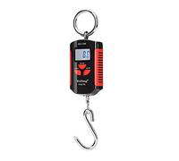 Balance à grue numérique, Crane Scale Mini Digital Portable Hanging 200kg 100g Industrial Hook Electronic Balance Commercial Use,Ferme,Pêche, Poisson,(Rot)