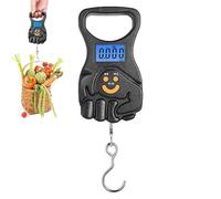 Balance à Main - Balance Avec Crochet, Pèse-Grue, Balance Viande De Haute Précision, Pèse-Bagage USB Avec Crochet, Balance Valise 110Lb/50Kg, Pèse-Bagages Numérique, Affichage Clair, Léger