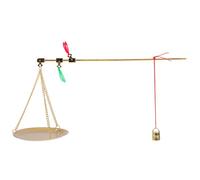 Balance à Main Plaque Ronde Cuivre, 100 G pour Matières Médicinales | Épices, Style Chinois Vintage, Surface Lisse et Petite Masse Incluse, la Cuisine et Boutique