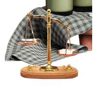 Balance À Poutre Miniature | 1 12 Mini Jouet Scientifique Rétro pour À Collectionner pour La Justice Et Le Droit comme Figurine Salle De Bain, Cuisine, Chambre À Coucher, Salle De Classe, Écol