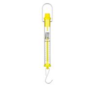 Balance à ressort cylindrique pour expériences physiques Mesure du poids avec métal et construction 2,5 cm de diamètre Jaune essentiel