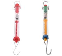 Balance à ressort pratique 500 g/5 N - Corps transparent - Facile à suspendre pour l'école, la salle de classe, les instruments de mesure pour la perte de poids