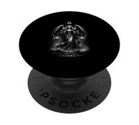 Balance a Zodiac Angel of Justice Scales and Astrology PopSockets PopGrip Adhésif