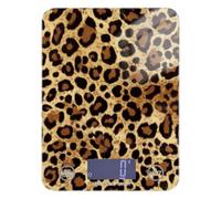 Balance alimentaire avec écran LCD imprimé léopard sauvage 5 kg/5 g avec 4 unités pour rôtir des épices cétogènes