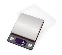 Balance alimentaire étanche 0,1 g haute 5 kg plate-forme de pesée en acier inoxydable Balance de cuisine numérique LCD Petite balance de cuisine numérique Poids grammes et onces