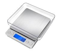 Balance alimentaire numérique avec grammes et onces, balance de cuisine avec plateau, mini balance numérique portable, 6 modes de mesure avec affichage Y223(3000g-0.1g)