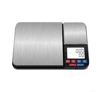 Balance alimentaire numérique professionnelle double plate-forme de pesée 5000 g Balance électronique haute précision avec écran rétroéclairé pour la cuisine, la pâtisserie, les bijoux