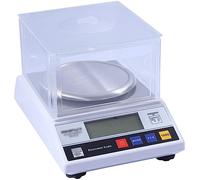 Balance analytique électronique 0,01 g, balance de comptage multifonctionnelle de précision, pare-brise LCD rétro-éclairé for la maison, la pharmacie, la cuisine, le pesage de bijoux(600g/0.01g)