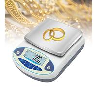 Balance Analytique Numérique De Haute Précision (0,01 G), Plage De Pesée : 3 000 g/5 000 kg, Plateau En Acier Inoxydable (16 נ17 cm), Double Alimentation, Pieds Réglables.,3000g-0.01g