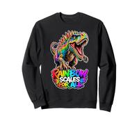 Balance Arc-en-Ciel pour Tous Les Dinosaures rugissants Sweatshirt
