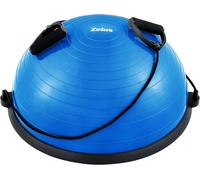 Balance Ball Pink/Blue/Grey/Black With Exercise Bands And Foot Pump,Half Inflatable Yoga Ball Gym Equipment For Home Workout Exercise Board And Cushion.[W295]