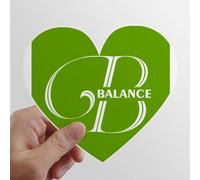 Balance Banana Lettres Les Autocollants d'ordinateur ou de Bagage avec la Forme de cÅ“ur