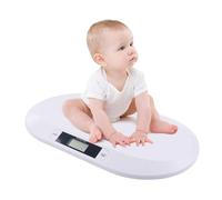 Balance Bébé Électronique, Pèse Bébé avec Affichage LCD pour les Nouveaux-nés de 30 g à 20 kg, Suit la Croissance de Votre Enfant, Mémorise la Dernière Pesée, avec Fonction Tare - Blanc