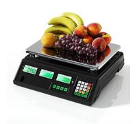 Balance Commerciale De Calcul Avec Double Affichage, Balance Numérique De Comptage Alimentaire Avec Plateau En Acier Inoxydable Pour Marchés, Commerces De Détail, Traiteurs Et Cuisines