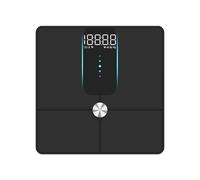 Balance connectée impédancemètre avec Bluetooth & WiFi, suivi de 25 indicateurs corporels en verre ITO - Capacité 180 kg