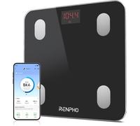 Balance connectée impédancemètre noire - RENPHO - 180 kg - 13 analyses de composition corporelle - Bluetooth