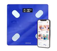 Balance Connectée Minceur Cellublue - Pèse-Personne Intelligent avec 12 Indicateurs de Composition Corporelle, Analyse de Graisse, Muscle et IMC - Compatible Smartphone, Suivi précis de poids