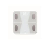 Balance Connectée Multifonctionnelle avec 16 Fonctions de Mesures Blanc