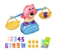 Balance Counting Toys - Jeu de mathématiques éducatives, numéro d'apprentissage | Échelle d'ours de dessin animé, 12 kits de comptage de canards, activité STEM interactive, outil pédagogique