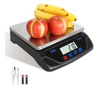 Balance Cuisine Professionnelle 30Kg/1G,Écran LCD Rétroéclairé,Fonction Tare,6 Unités De Mesure Pour Cuisine,Boulangerie Et Commerce