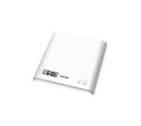 Salter 1066 WHDR15 Arc Balance de Cuisine Numérique, Pèse Aliment Électronique, Affichage Facile à Lire, Fonction Tare, Design Compact, Capacité Max. 3KG, Facile à Nettoyer, Blanc