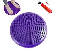 Balance Cushion,Coussinets D'Équilibre pour Physiothérapie,Coussin D'air,Coussin D'équilibre avec Gonfleur Manuel pour Yoga,Fitness,Pilates,Exercices Sportifs,Entraînement,Diamètre 33.5 cm