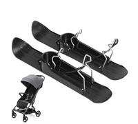 Balance Cycling Kit de ski et de snowboard - Luge à neige résistante avec corde de tirage, luge durable, ensemble de planches à neige légères pour scooter, pour champs de neige, poussettes pour bébés