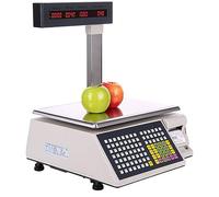 Balance d’Impression d’étiquettes de Prix numériques commerciales, Balance de Code-Barres électronique, Caisse enregistreuse pour supermarché, écran LCD Double Face, imprimante Thermique à é