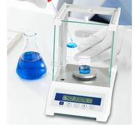 Balance d'analyse électronique, Balance numérique de précision de Laboratoire 0,1 MG, Balance d'analyse numérique avec écran LCD et Pare-Brise, pour Laboratoire, Chimie,