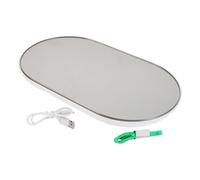 Balance de Bain Numérique Portable Compacte en Plastique et Verre Trempé | Mesure Précise, Utilisation Simple, Format Mini, Adaptée aux Voyages et Chambres de Dortoir, Noir