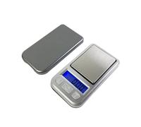Balance de bijoux 200 g 0,01 g avec rétroéclairage bleu LCD et plateau en acier inoxydable pour poudre de thé doré et laboratoire facile à nettoyer