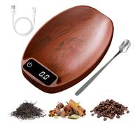 Balance de Café Mini USB Rechargeable Portable Digitale Précise | Balance À Café Espresso Pour Cuisine Aliments Grains Thé En Vrac Café Pâtisserie Boisson Artisanale Poudre Couleur acajou