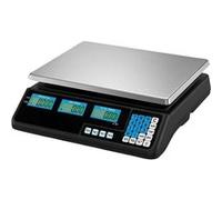 Balance de Commerce 40 Kg avec Triple Écran LCD et Clavier Numérique Avizar Noir