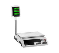 Steinberg Balance Poids-Prix Électronique Professionnelle SBS-PW-301CE (Non Homologuée, 30 kg, Précision ±1 g, 34x23 Cm, 2 LCD)