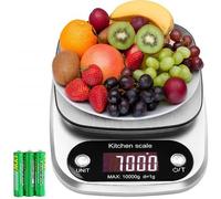 Balance de Cuisine 10kg/1g Electronique Haute Précision Domsique Aliment Grand Écran LCD pour Câteau/Tarte/Biscuit Professionnelle