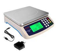 Balance de Cuisine 40kg Grande Balance Alimentaire Electronique Balance du Marché Numérique de Précision 1g Acier Inoxydable et Comptage Tare Fonction