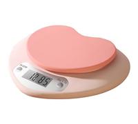 Balance de cuisine 6, 6 lb/0, 1 g, balance de cuisson précise en grammes et onces alimentaires, 3 unités, alimentée par batterie, poids alimentaire en forme cœur avec écran LCD pour la préparation d