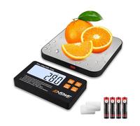 Balance de Cuisine avec Affichage Divisé,15kg/1g Balance Alimentaire Connectée,Écran LCD Magnétique,Balance numérique,7 Unités,Fonction Tare,Acier Inoxydable pour Pâtisserie,Cuisine