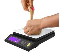 Balance de cuisine avec batterie et capacité de 2,5 kg pour usage intensif Accessoire de cuisine avec lumière pour contrôle des portions café régime préparation repas