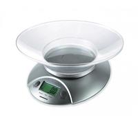 Balance de cuisine avec bol Heinner HKS-5SL, 5 Kg, Tare, fonction de pesage de liquide, 1 g, écran LCD, Argent