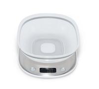 Balance de cuisine avec bol - TERRAILLON - Macaron+ glacée - inox/blanc - finition glossy