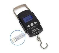 Balance de Cuisine, Balance électronique 110lb/50kg, numérique, pêche postale, crochet suspendu, avec ruban à mesurer, échelle Lcd