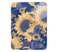 Balance de cuisine bleue et dorée pour rôtir des tournesols essentiels de cuisine 5 kg/5 g avec 4 unités pour la cuisson des régimes (piles non incluses)