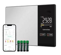 Balance de Cuisine Connectée Intelligente - Balance Électronique Numérique avec Application Mobile - Précision 1g, Affichage LED, Calories, Protéines, Lipides, Glucides - Plateforme Inox - Idéal Régim