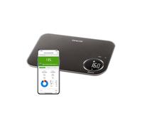 Balance de cuisine connectée Sencor SKS 7178BK - Scan codes-barres - Appli Sencor FOOD - Infos nutritionnelles - Pesée 8 kg - Noire