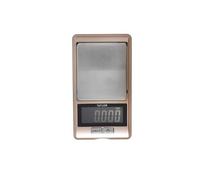 Balance de Cuisine de Précision Taylor Pro avec Précision de 0,01G et Tare, Format de Poche, Plastique / Acier Inoxydable, Or Rose, Capacité de Pesée de 500G / 16Oz